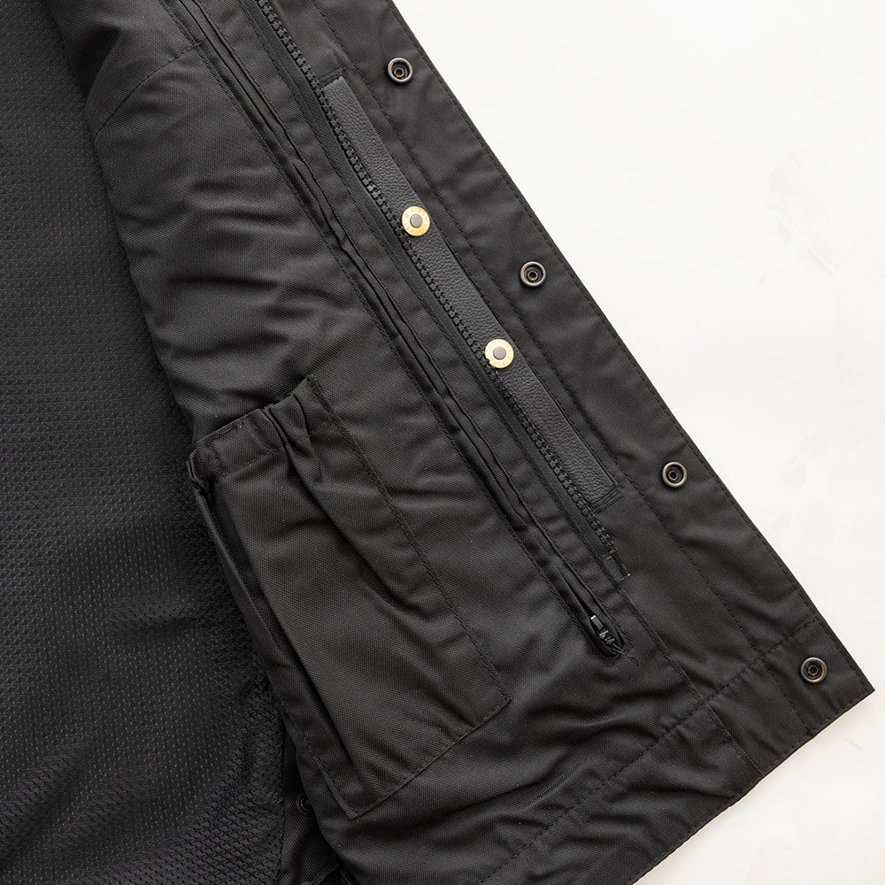 Sniper Men's Motorcycle Leather Vest - Image 5