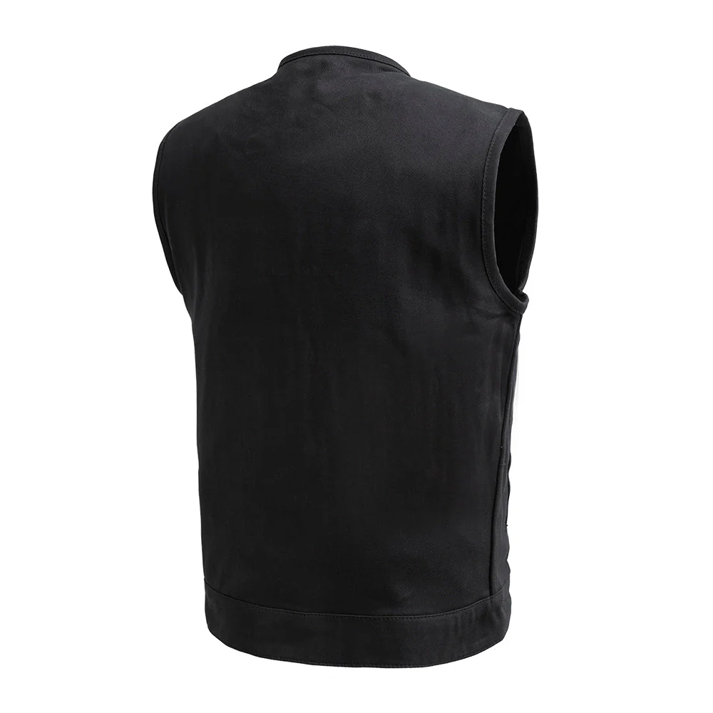 No Limit - Men's Motorcycle Twill Vest - Image 3