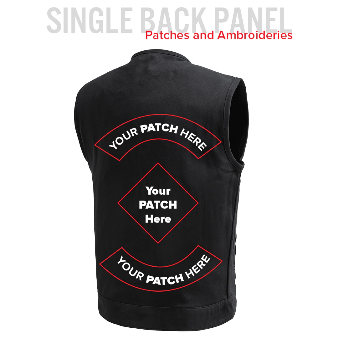 No Limit - Men's Motorcycle Twill Vest - Image 8