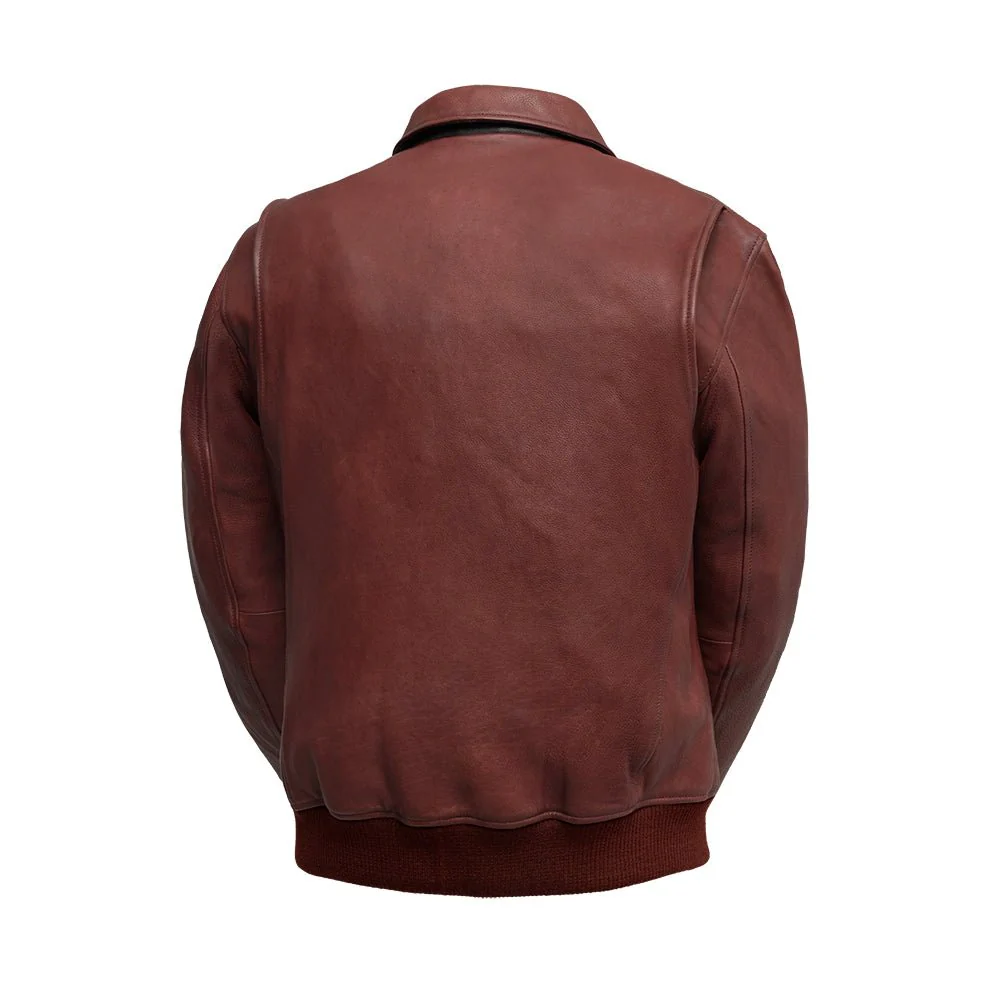 Moto Bomber - Men's Leather Jacket - Image 12