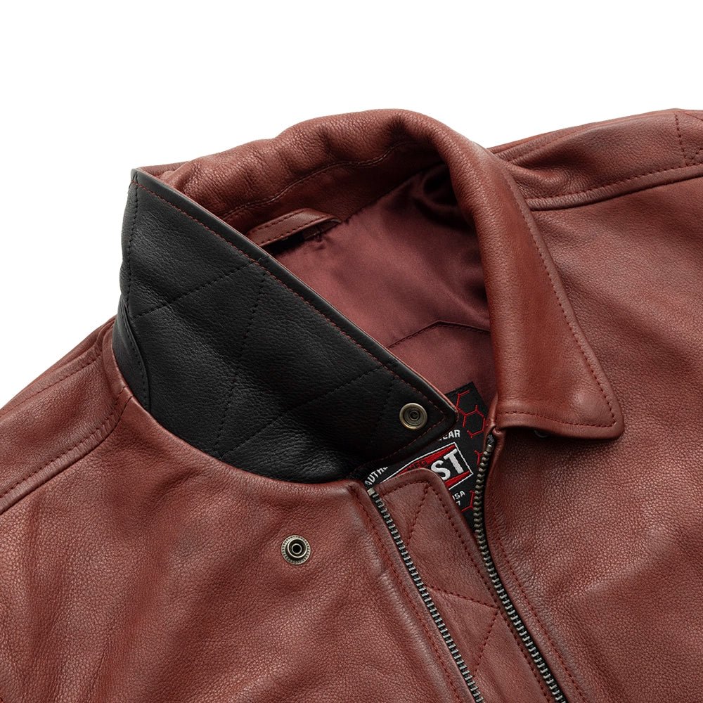 Moto Bomber - Men's Leather Jacket - Image 15