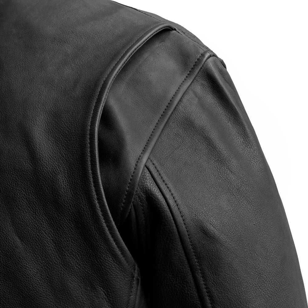 Moto Bomber - Men's Leather Jacket - Image 5