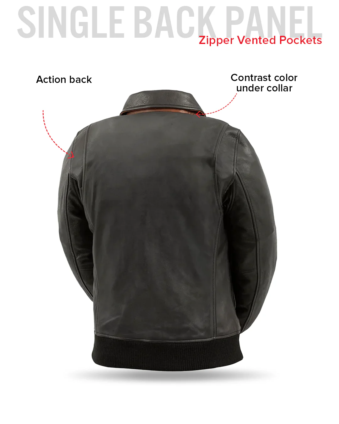 Nancy - Women's Moto Bomber Leather Jacket - Image 6