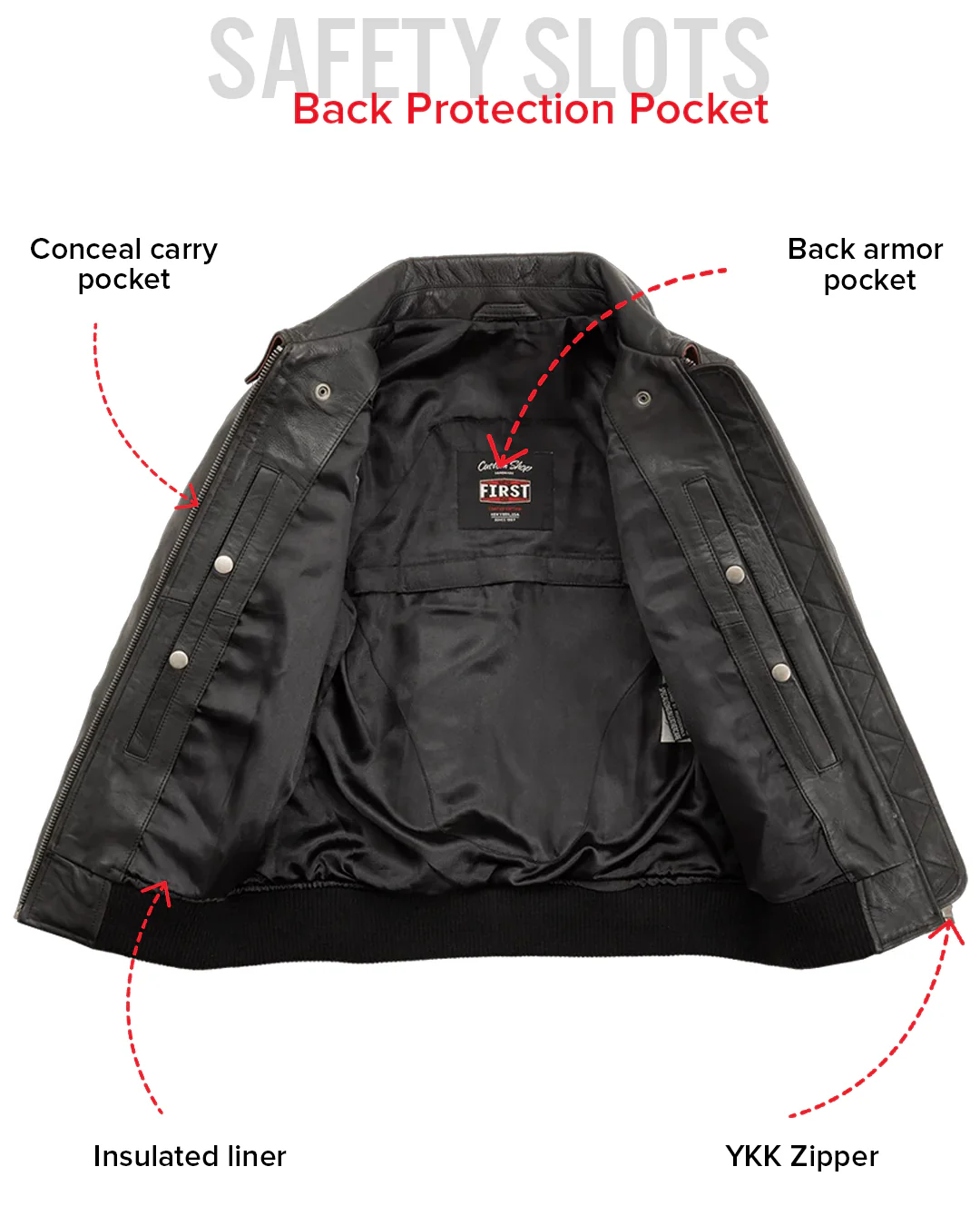 Nancy - Women's Moto Bomber Leather Jacket - Image 7
