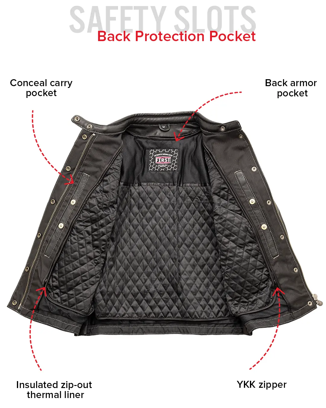 Outlander - Women's Motorcycle Leather Jacket - Image 9