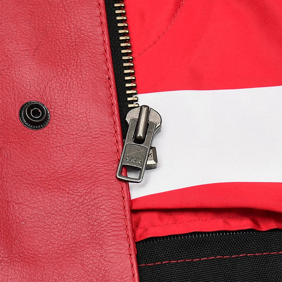 Patriot Rebel Men's Motorcycle Leather Vest - Image 10