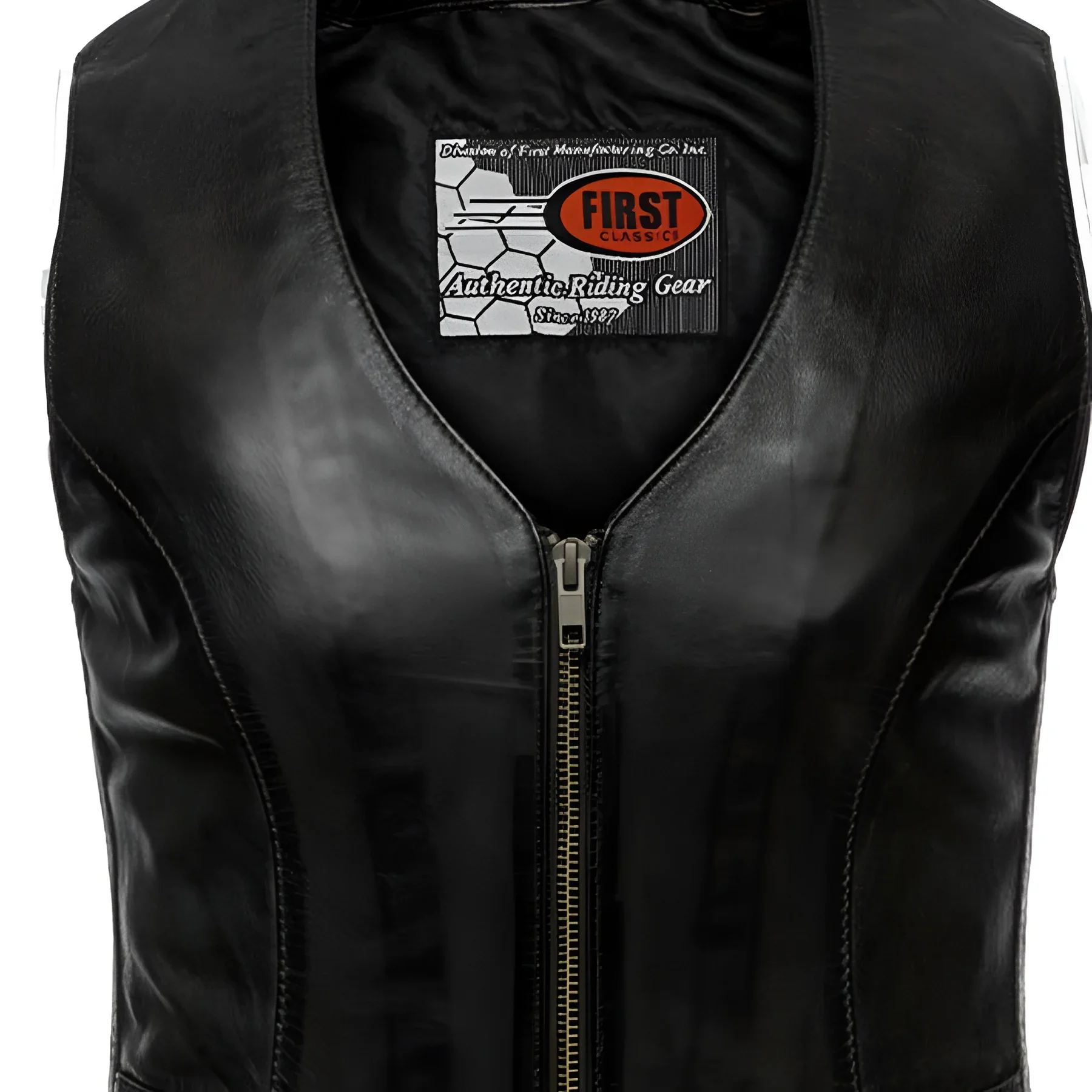 Savannah Women's Western Style Motorcycle Leather Vest - Image 4