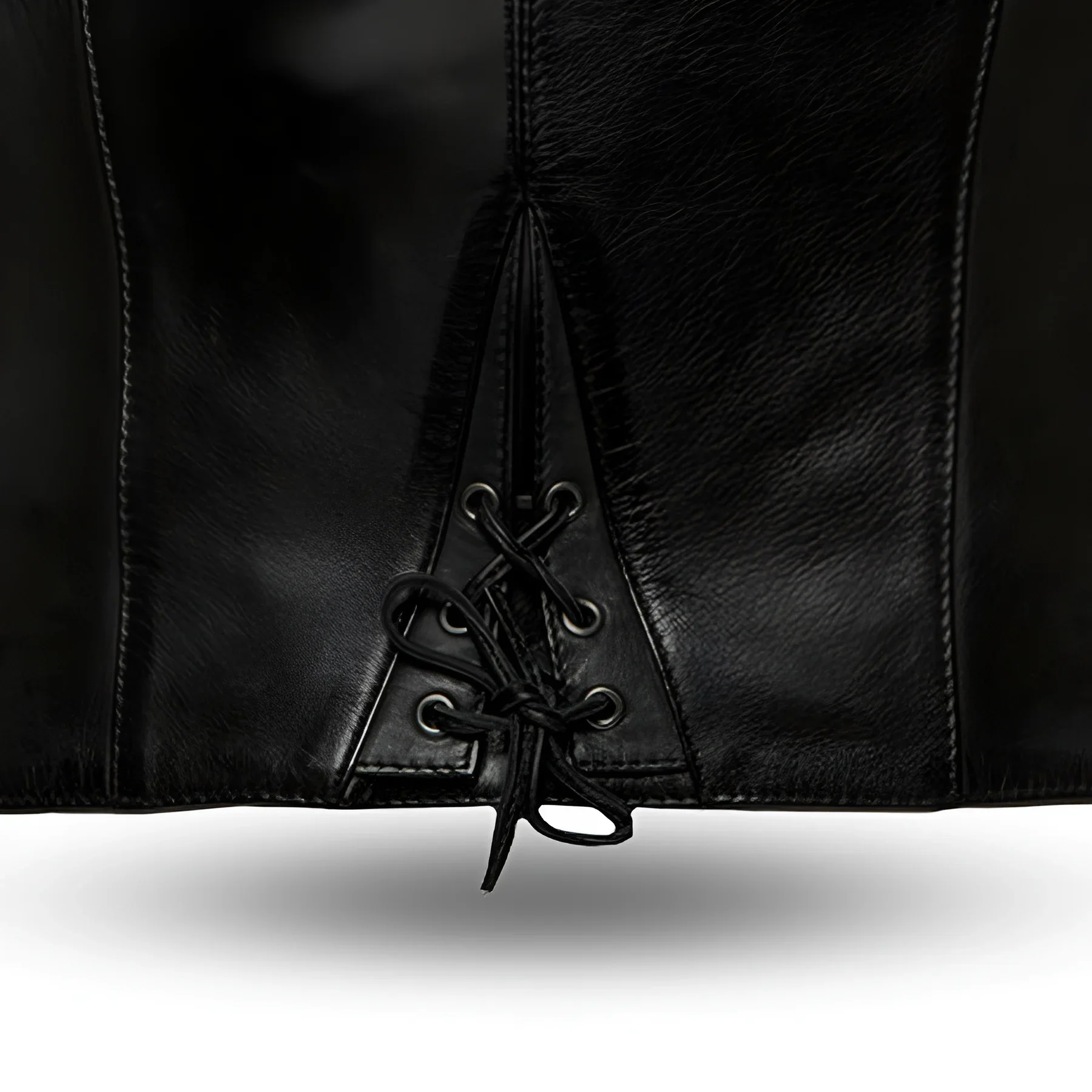 Savannah Women's Western Style Motorcycle Leather Vest - Image 5