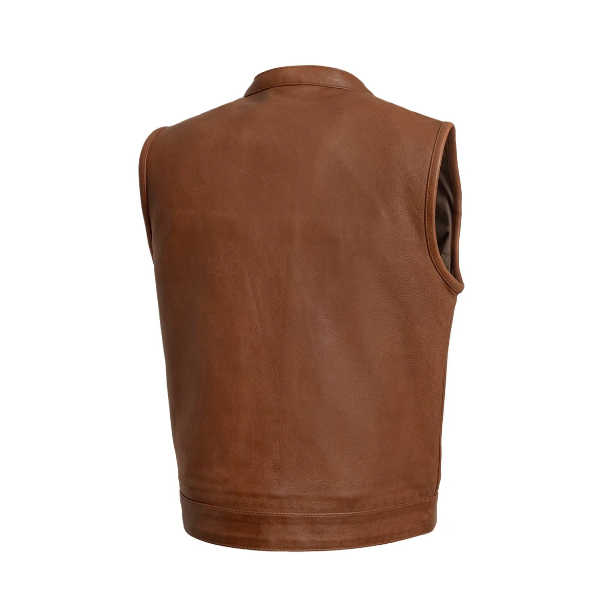 Sharp Shooter Men's Motorcycle Leather Vest - Image 17