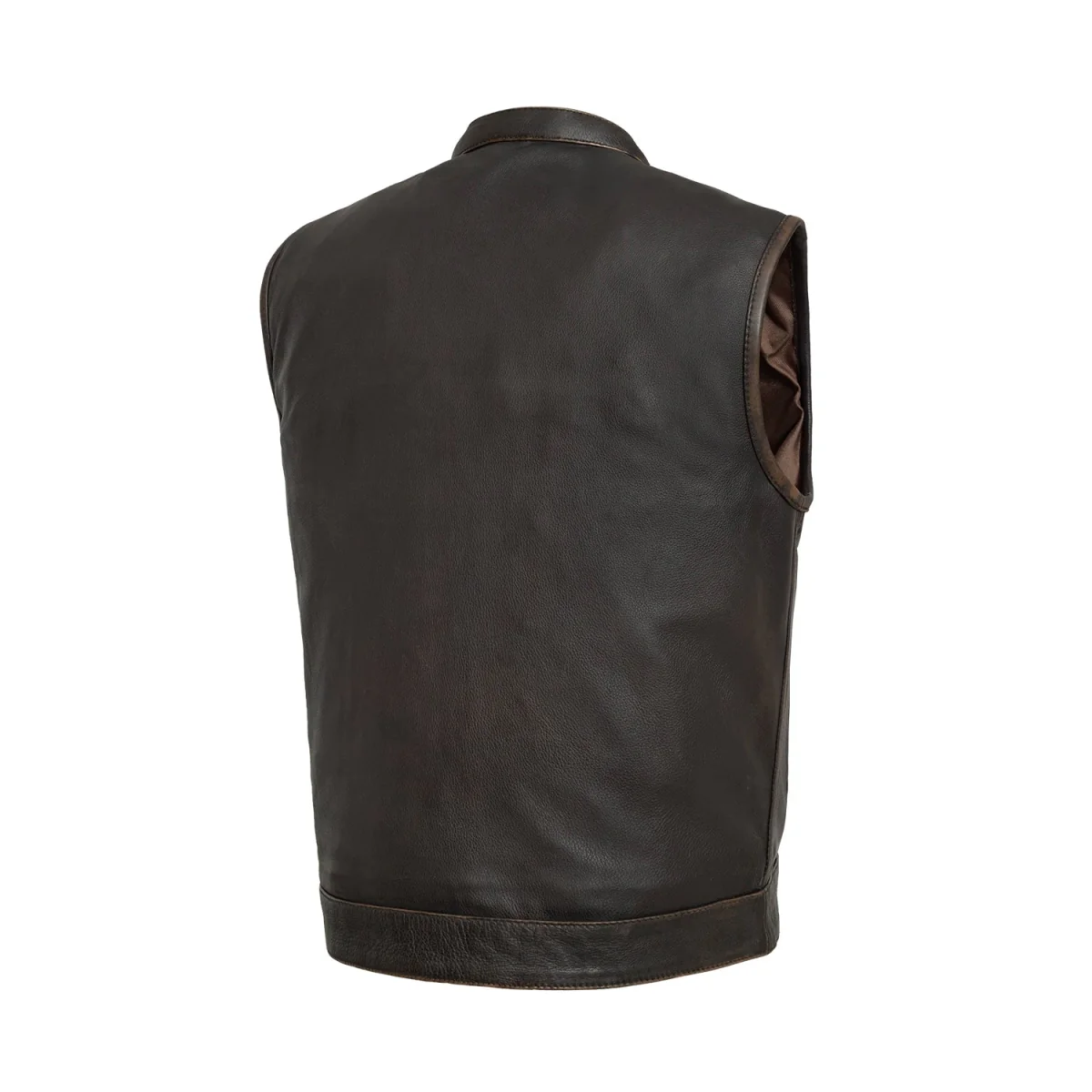 Sharp Shooter Men's Motorcycle Leather Vest - Image 21