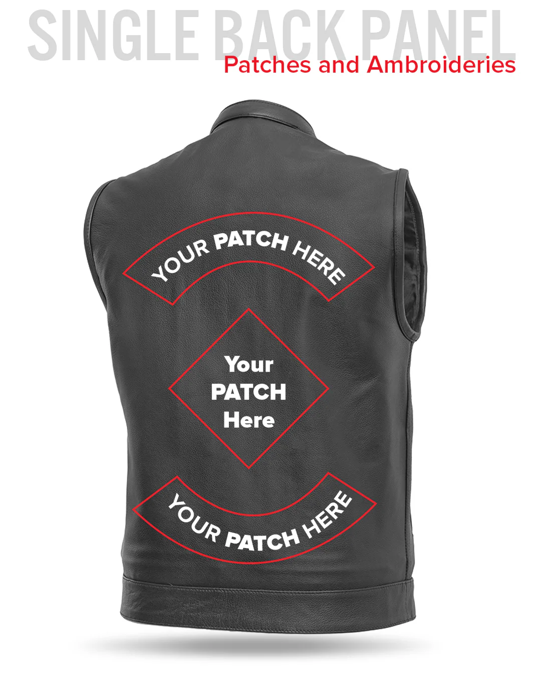 Sharp Shooter Men's Motorcycle Leather Vest - Image 29