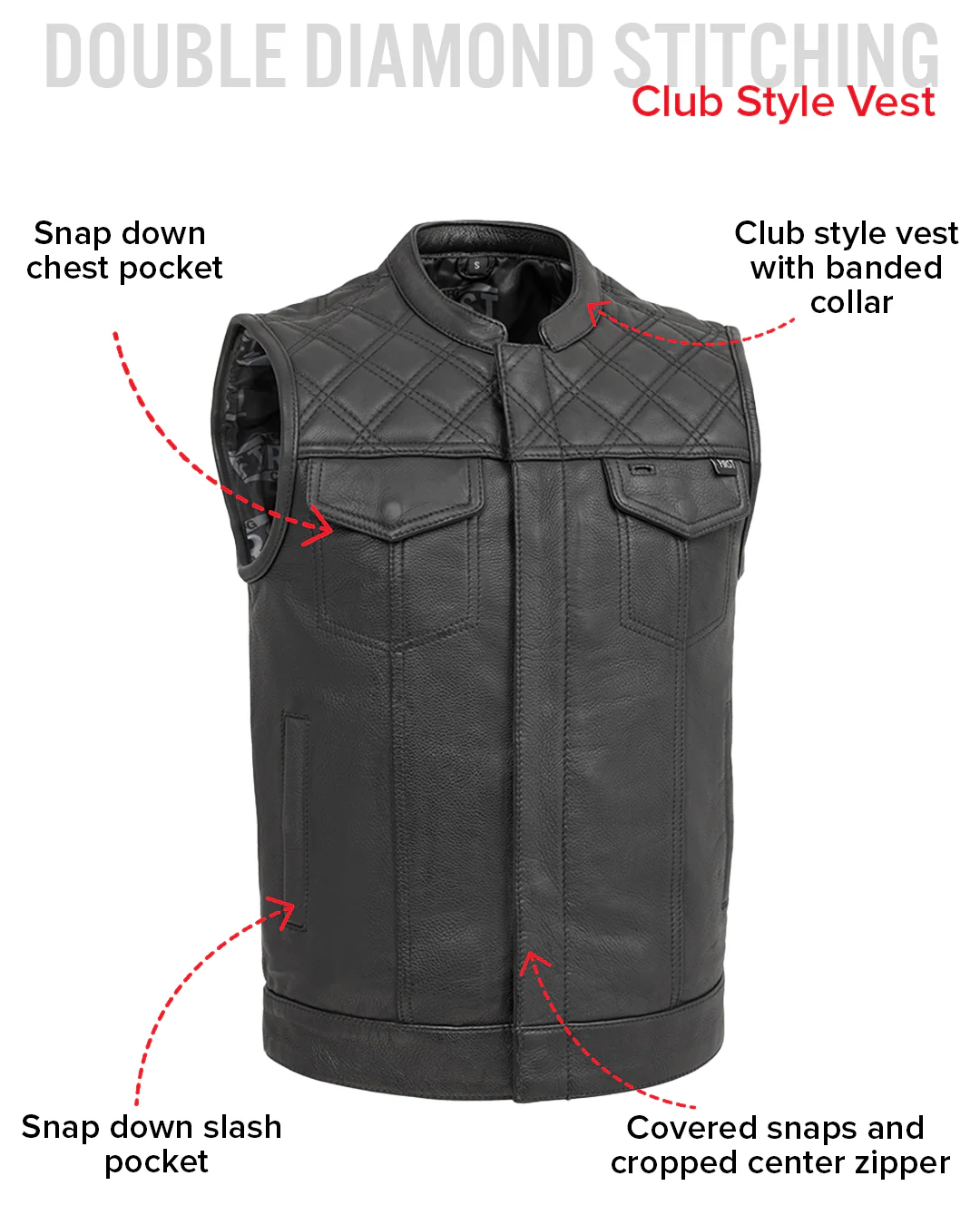 FMCo Men's Signature Leather Vest - Image 14