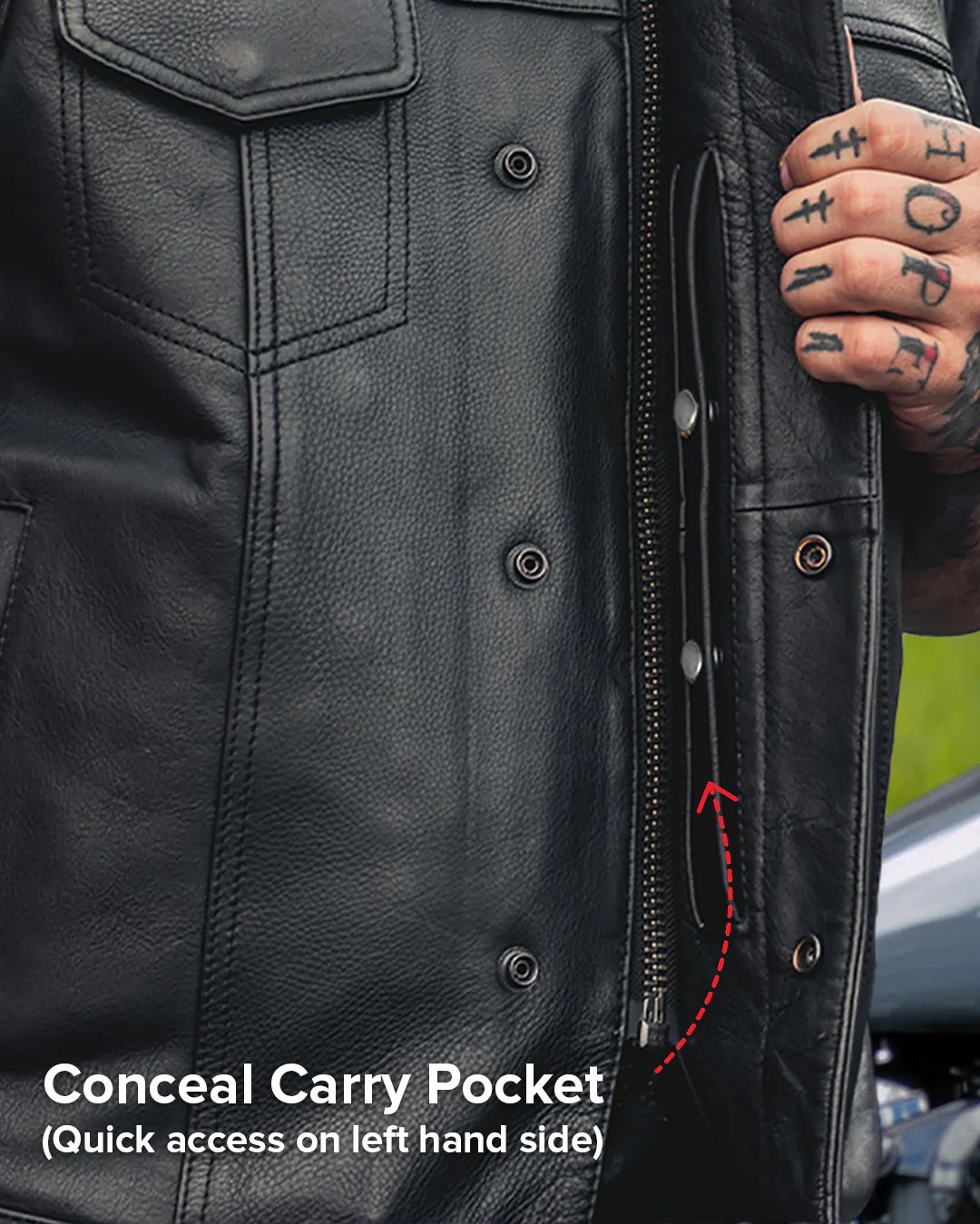 FMCo Men's Signature Leather Vest - Image 16