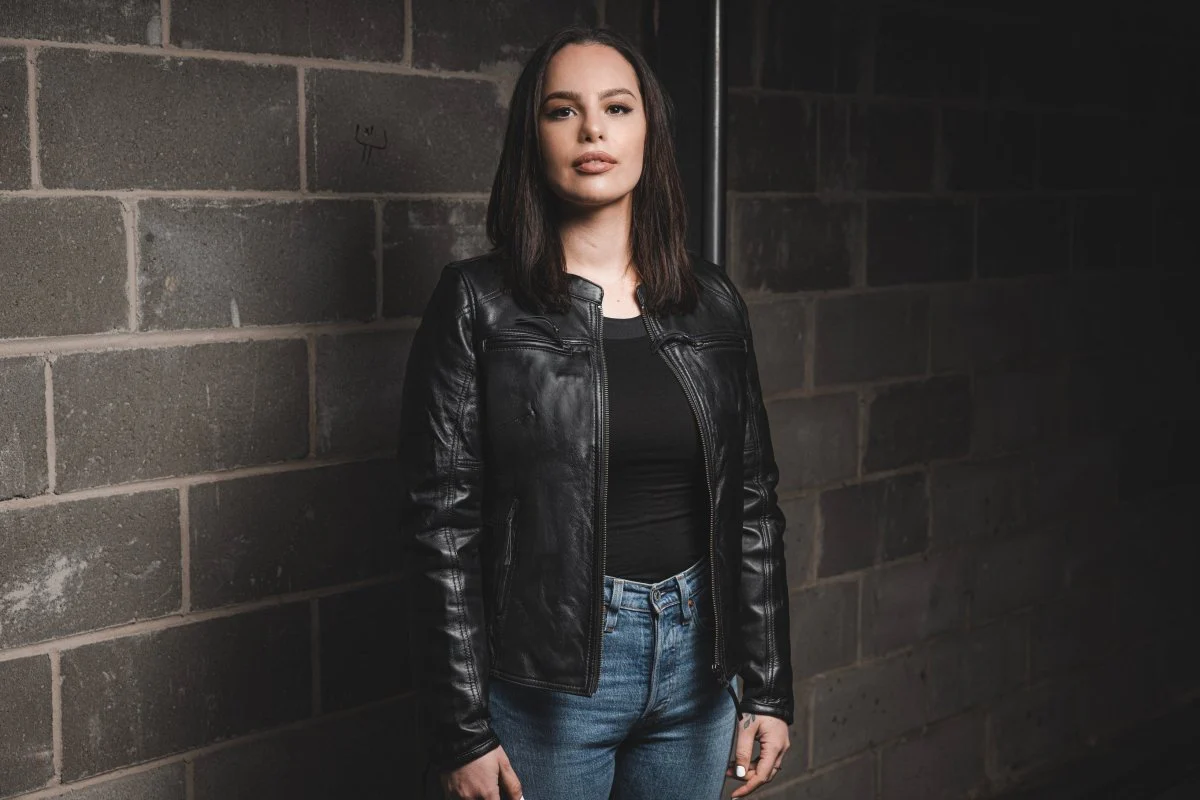 Supastar - Womens Motorcycle Leather Jacket - Image 7