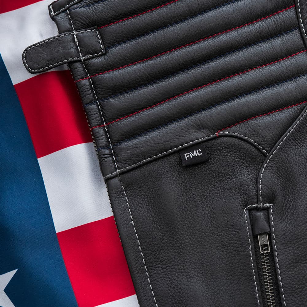 Anthem Men's Swat Style Leather Motorcycle Vest - Limited Edition - Image 4