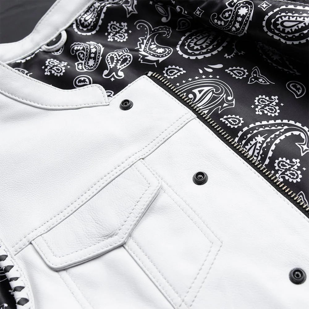 Bishop - Men's Leather Motorcycle Vest - Limited Edition - Image 4