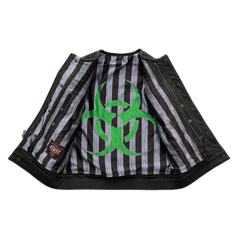 Crysis - Men's Leather Motorcycle Vest - Limited Edition - Image 3