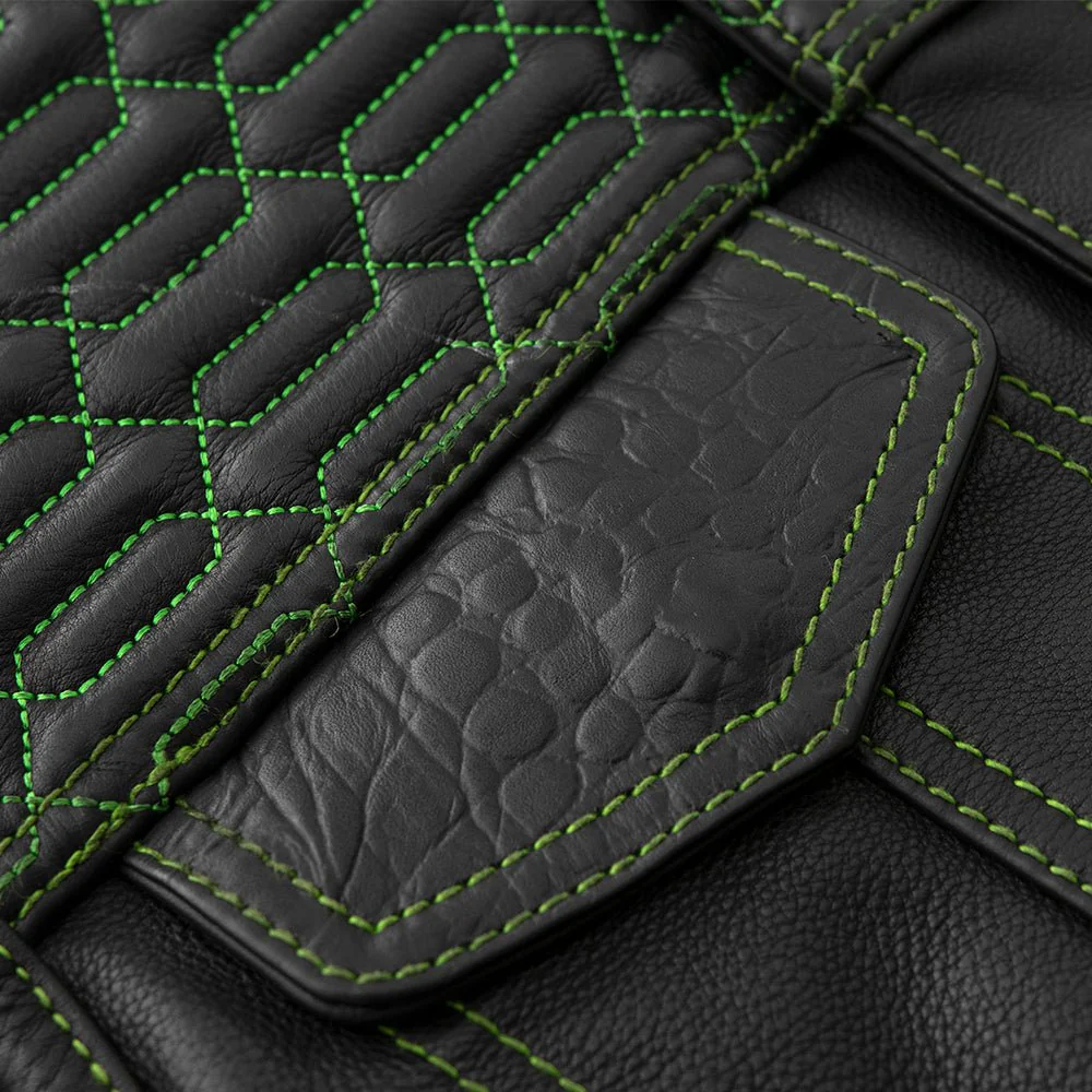 Crysis - Men's Leather Motorcycle Vest - Limited Edition - Image 4