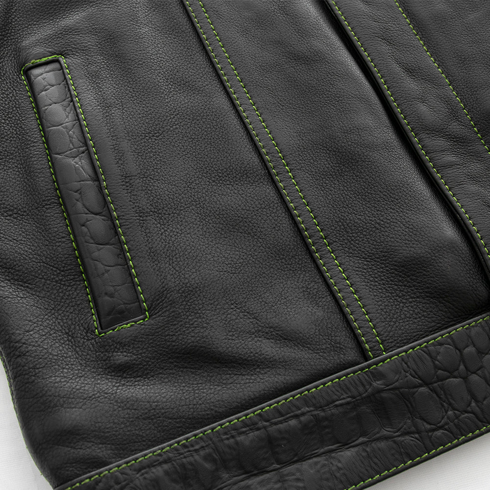 Crysis - Men's Leather Motorcycle Vest - Limited Edition - Image 5