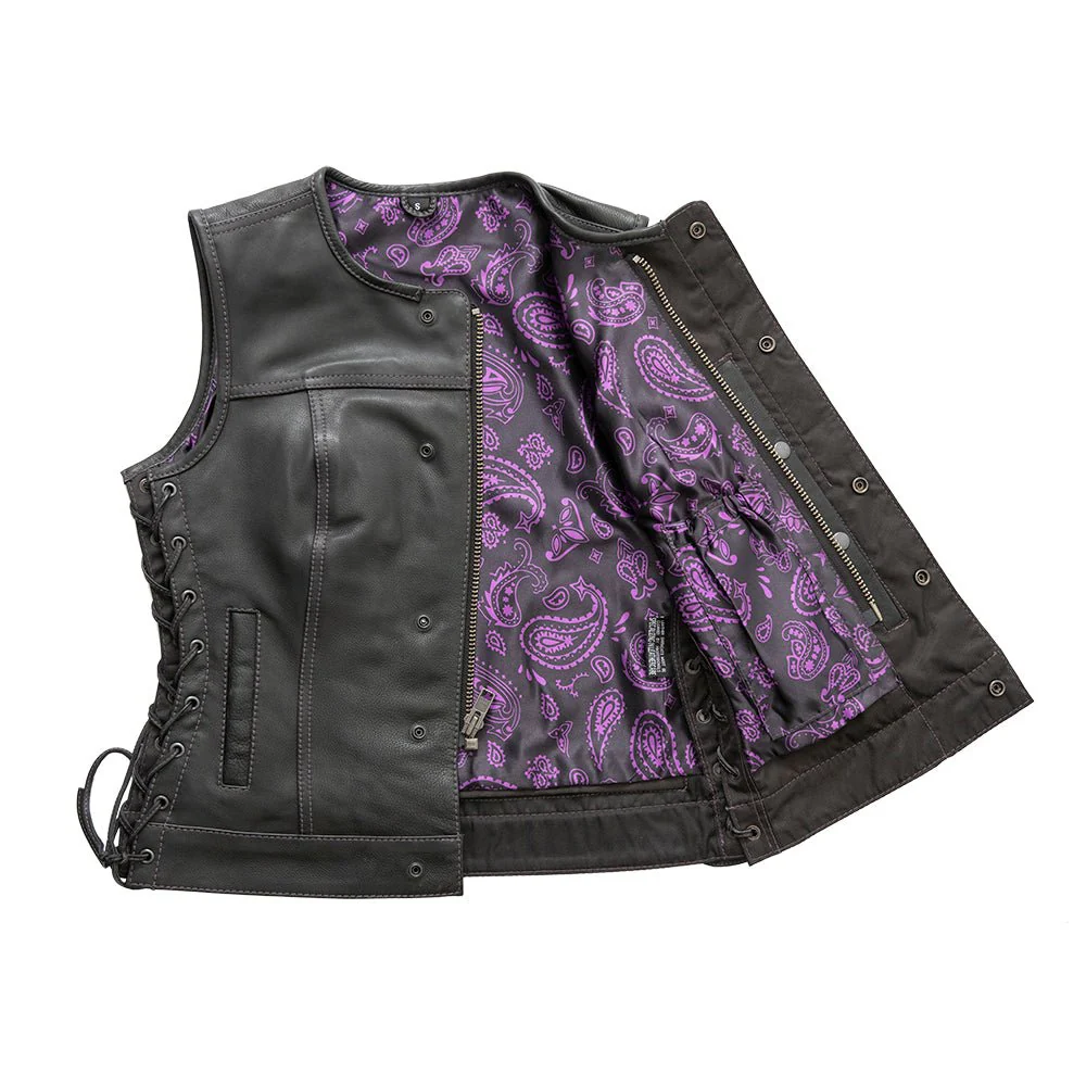 The Royal women's club-style leather vest - limited edition - Image 3