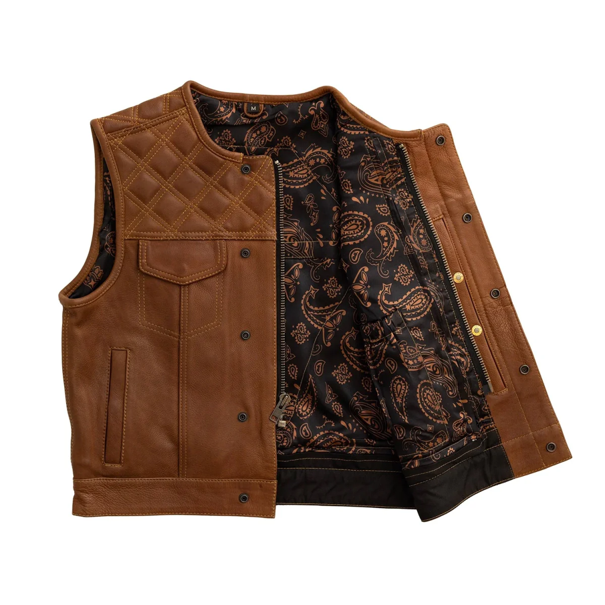 Timber Men's motorcycle leather vest (limited edition) - Image 3