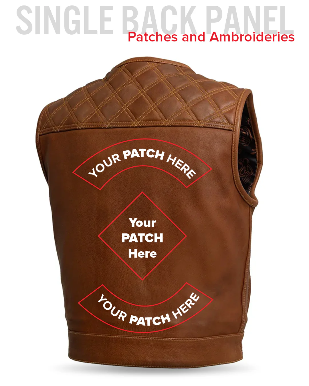 Timber Men's motorcycle leather vest (limited edition) - Image 7