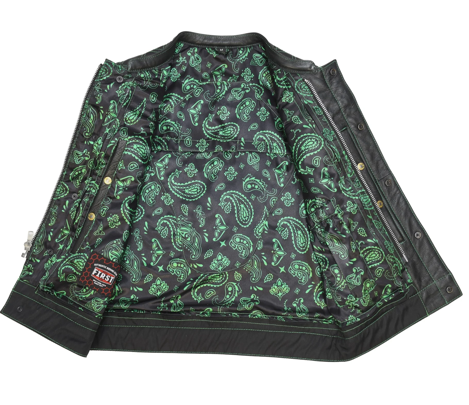 Upside Men's Club Style Leather Vest - Image 33