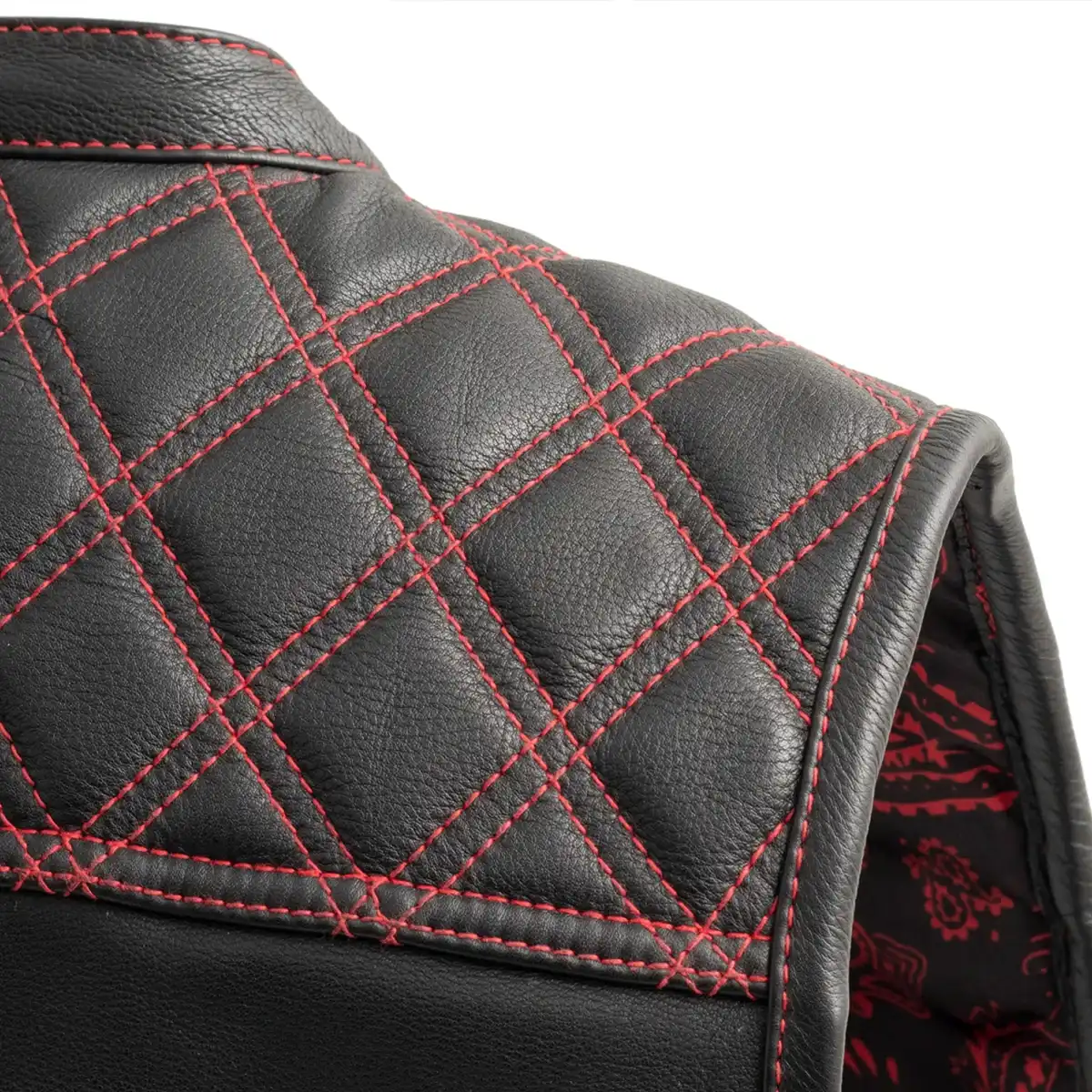 Upside Men's Club Style Leather Vest - Image 35