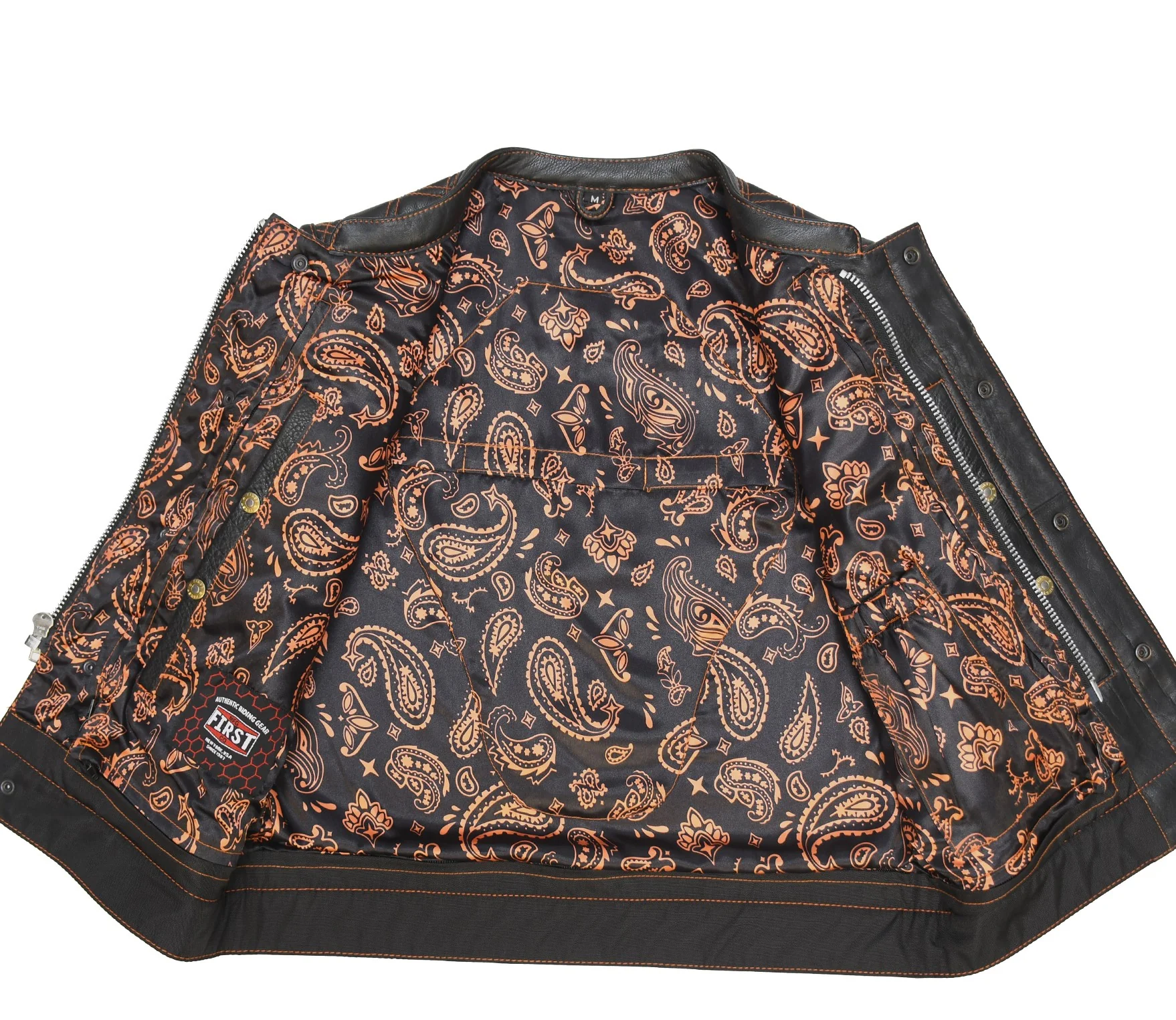 Upside Men's Club Style Leather Vest - Image 32