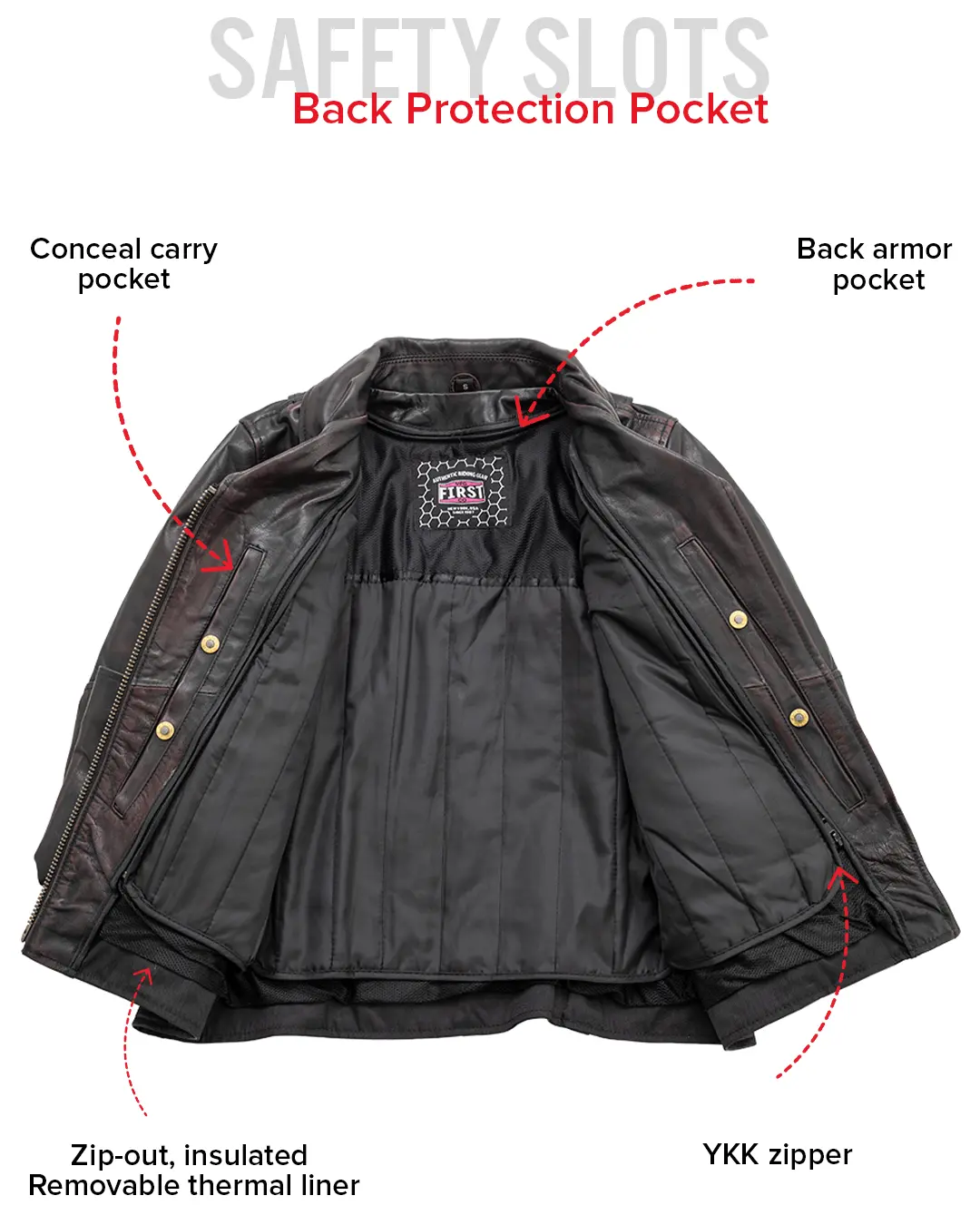 Wildside - Women's Motorcycle Leather Jacket - Image 11