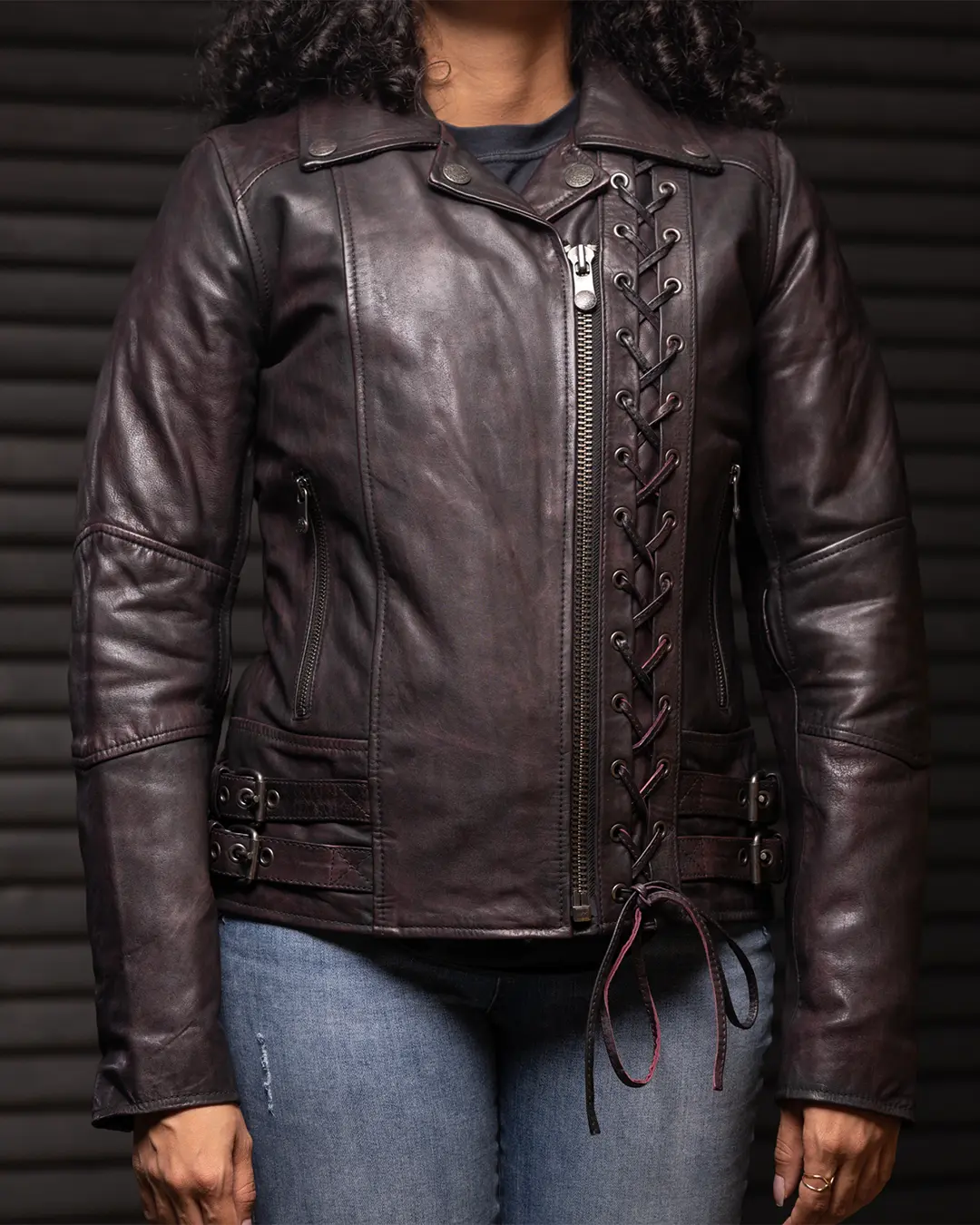 Wildside - Women's Motorcycle Leather Jacket - Image 13