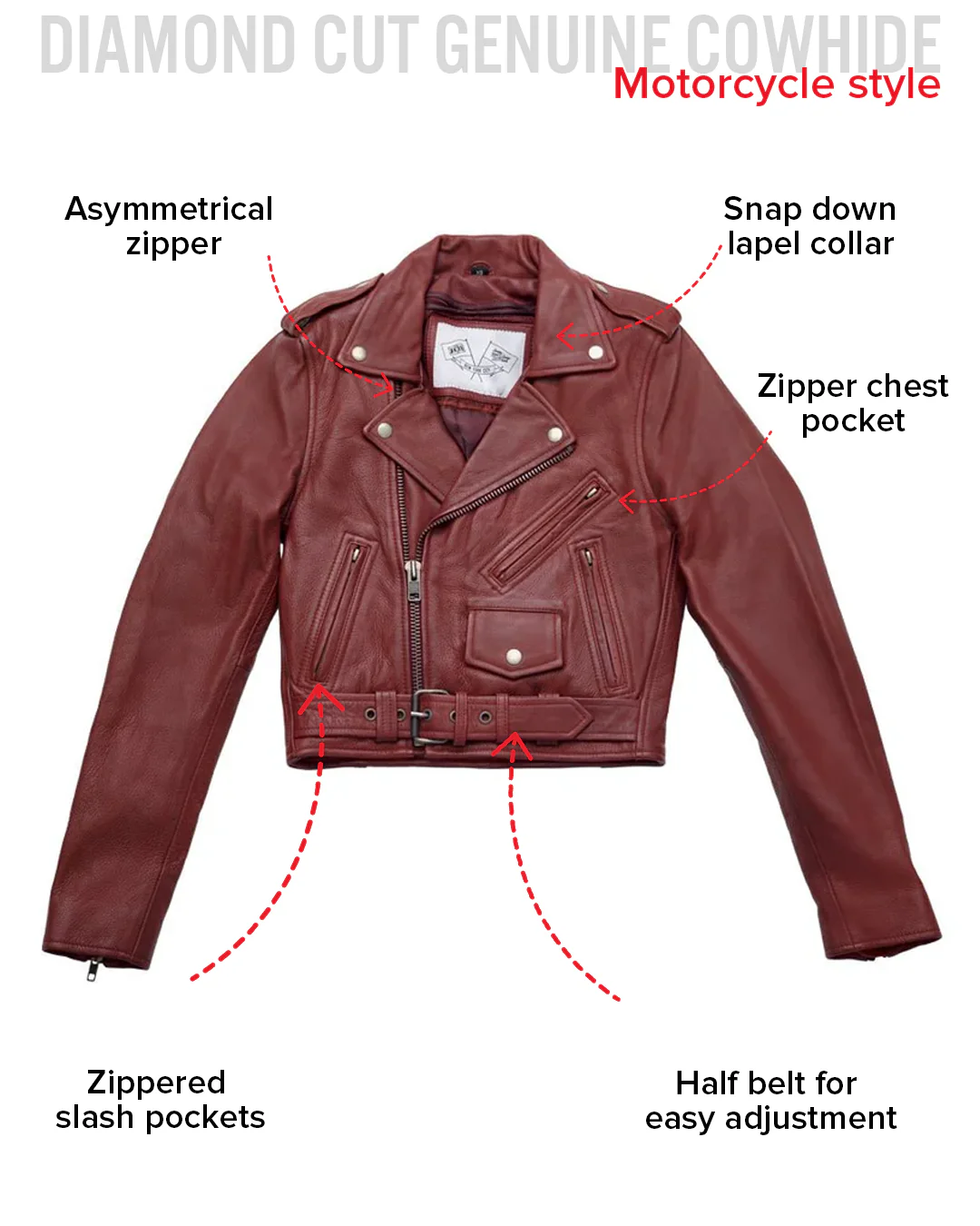 Katy - Women's Leather Jacket - BHBR - Image 10