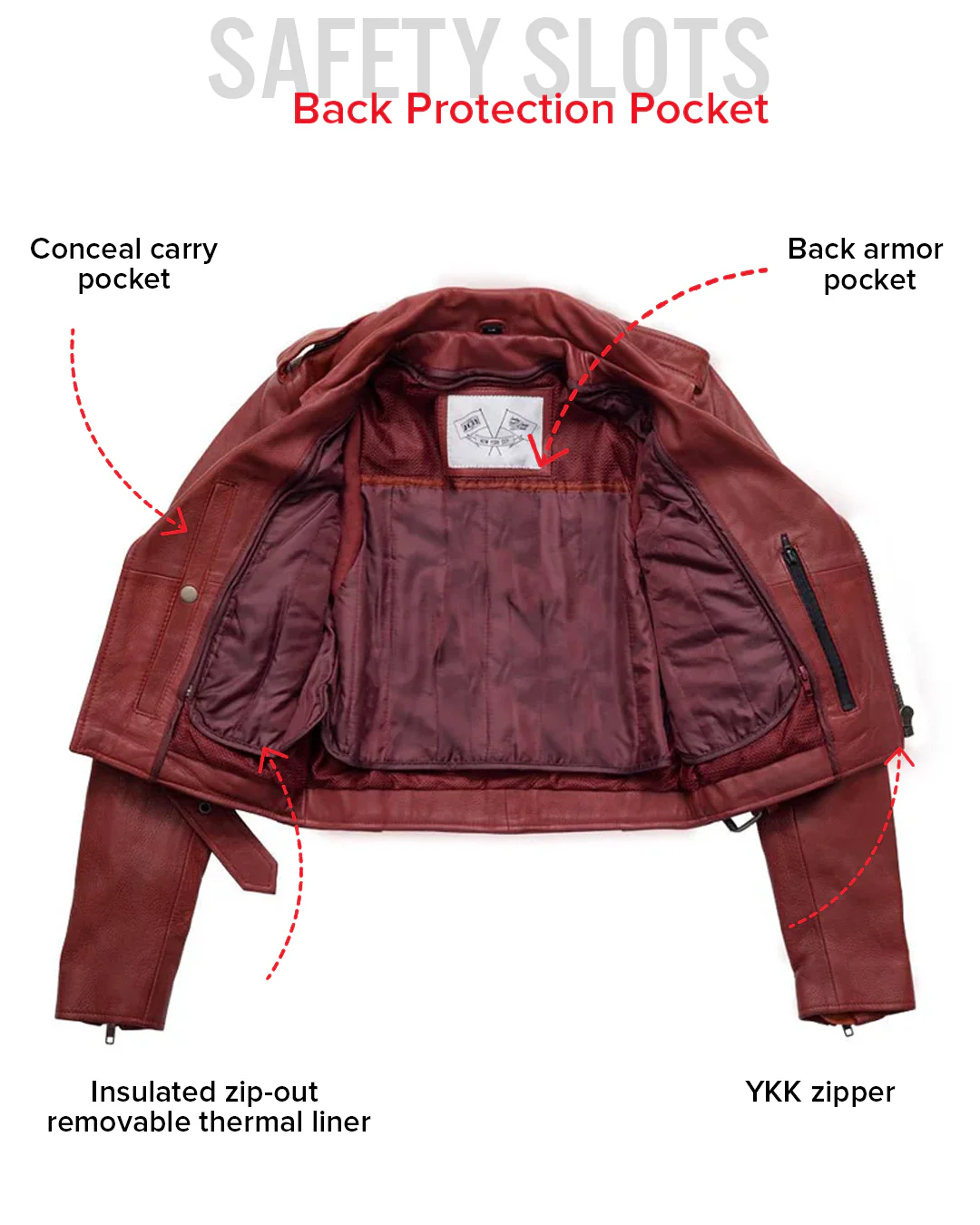 Katy - Women's Leather Jacket - BHBR - Image 11