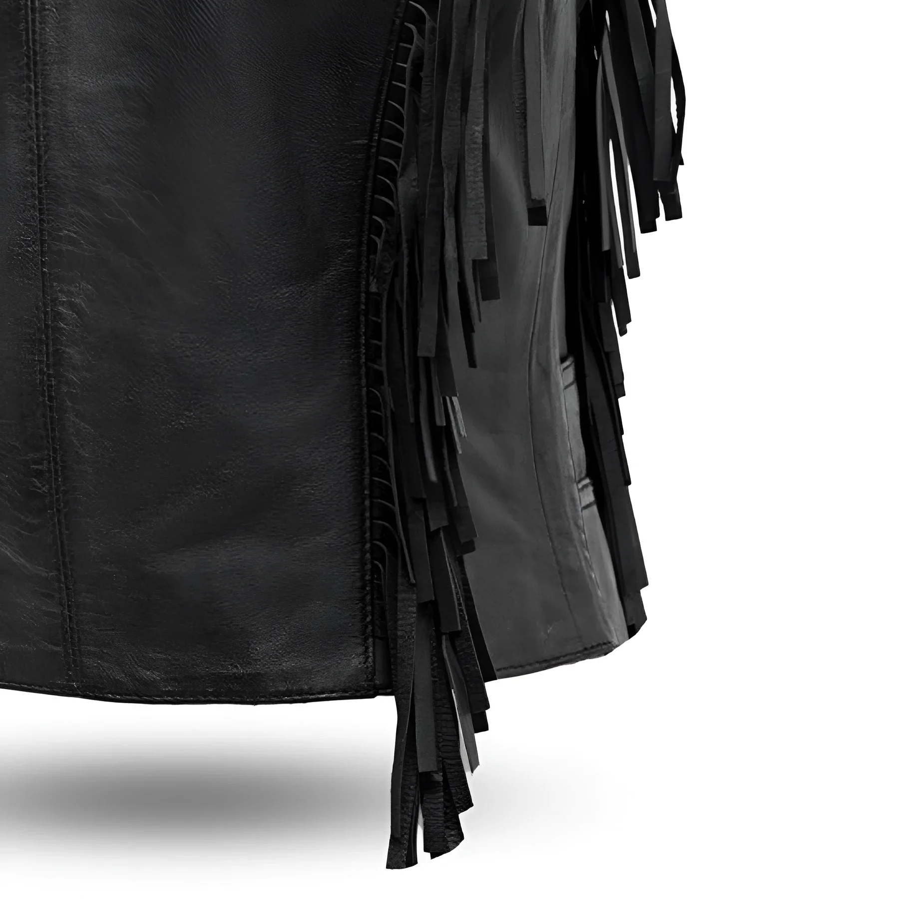 Apache Women's Leather Motorcycle Vest - Image 4