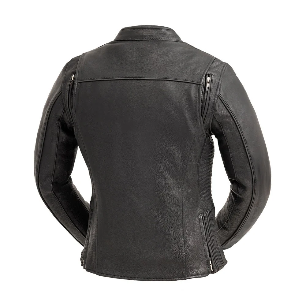 Cyclone - Women's Motorcycle Leather Jacket - Image 3