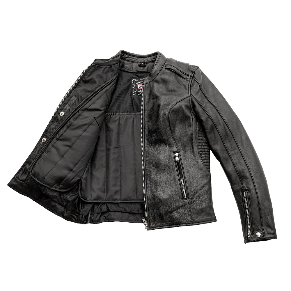 Cyclone - Women's Motorcycle Leather Jacket - Image 4