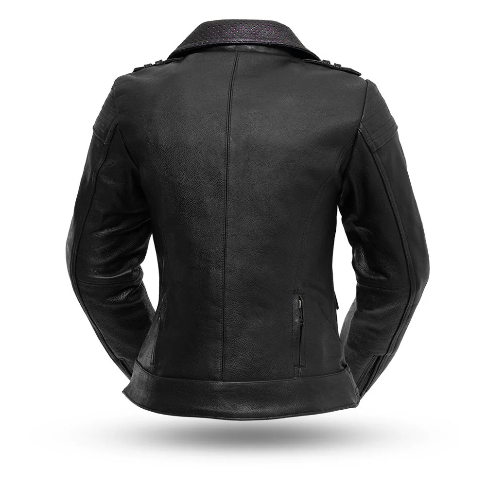 Iris - Women's Motorcycle Leather Jacket - Image 3