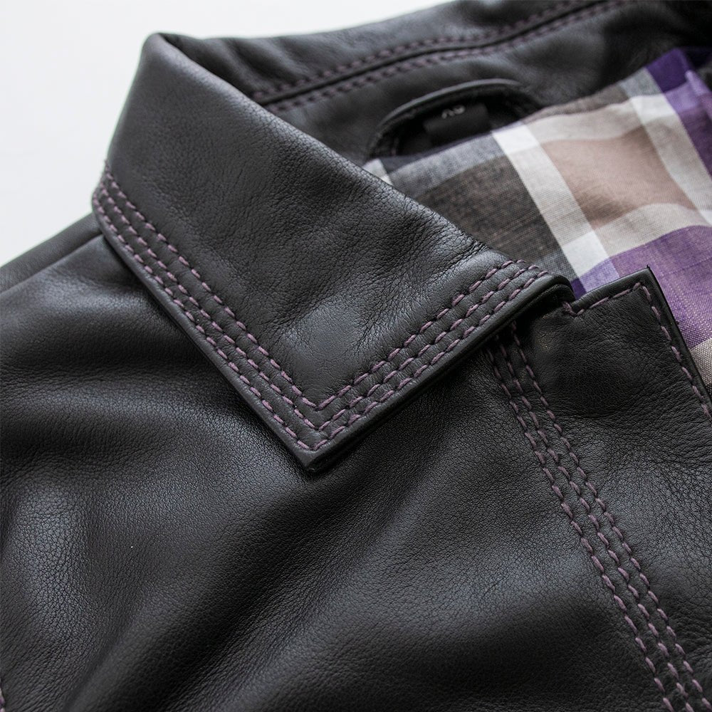 Leela Women's Motorcycle Leather Shirt - Limited Edition - Image 3