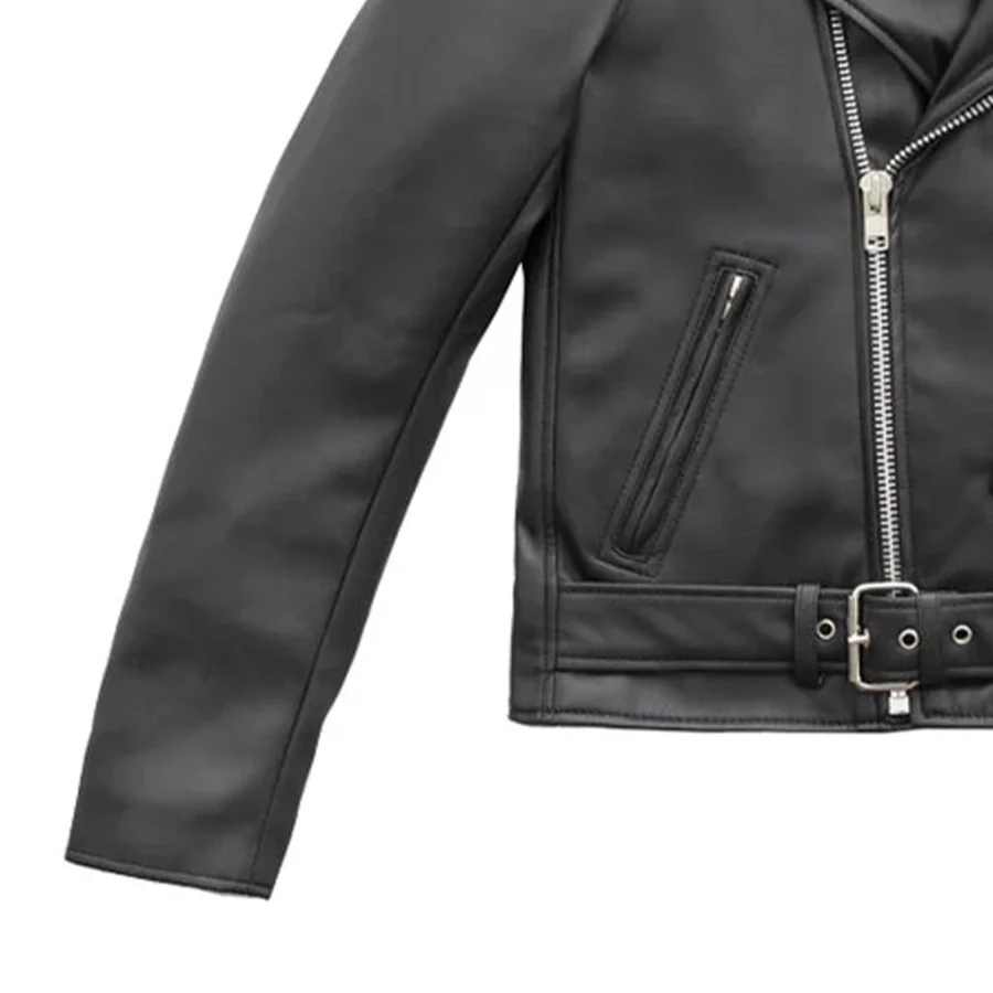 Cassandra - Women's Vegan Leather Motorcycle Jacket - Image 4