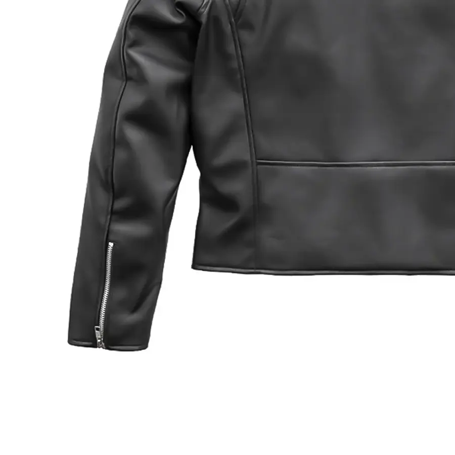 Cassandra - Women's Vegan Leather Motorcycle Jacket - Image 6
