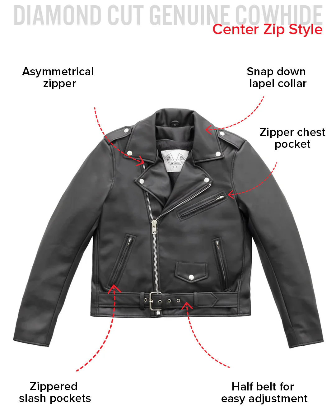 Cassandra - Women's Vegan Leather Motorcycle Jacket - Image 7