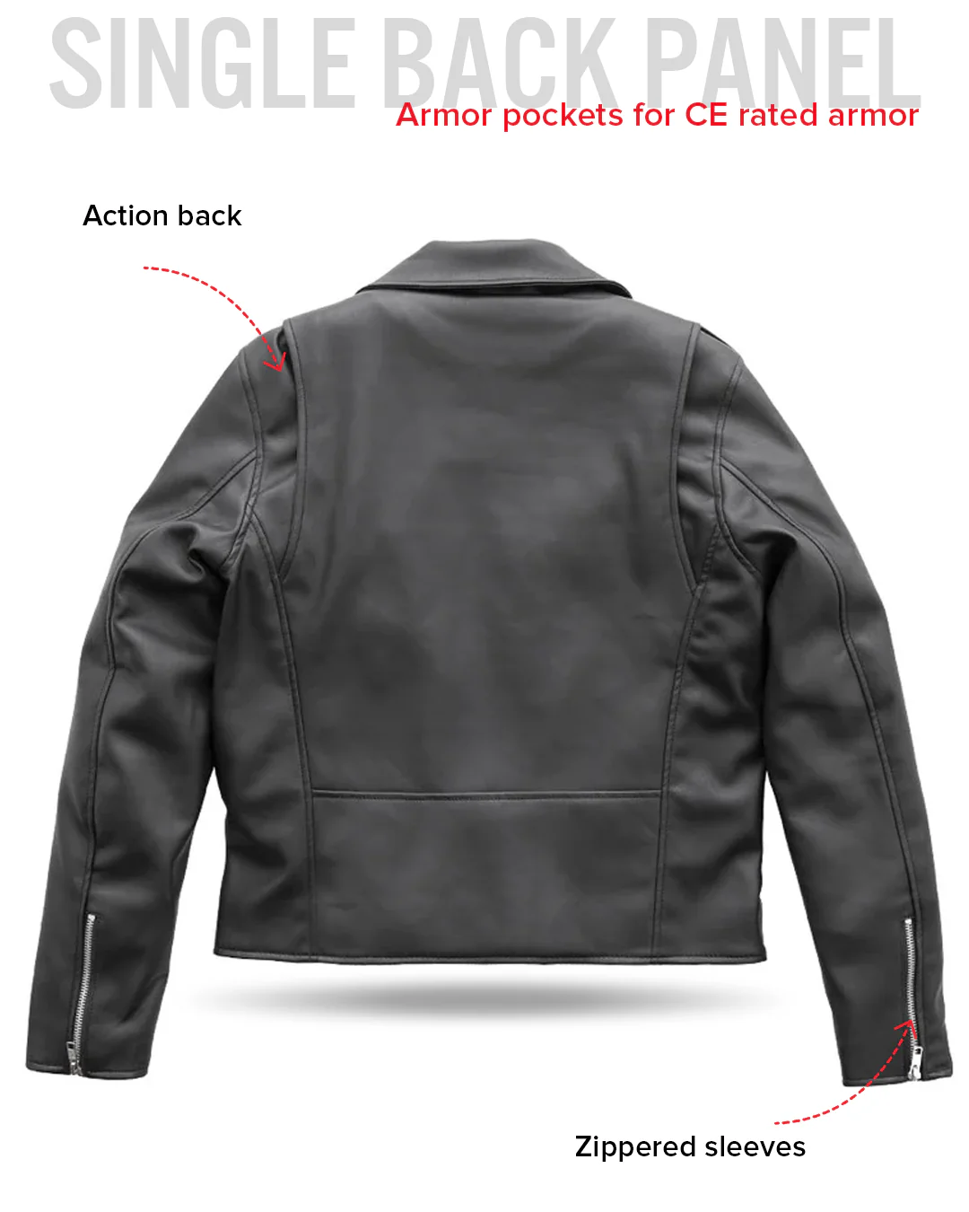 Cassandra - Women's Vegan Leather Motorcycle Jacket - Image 8